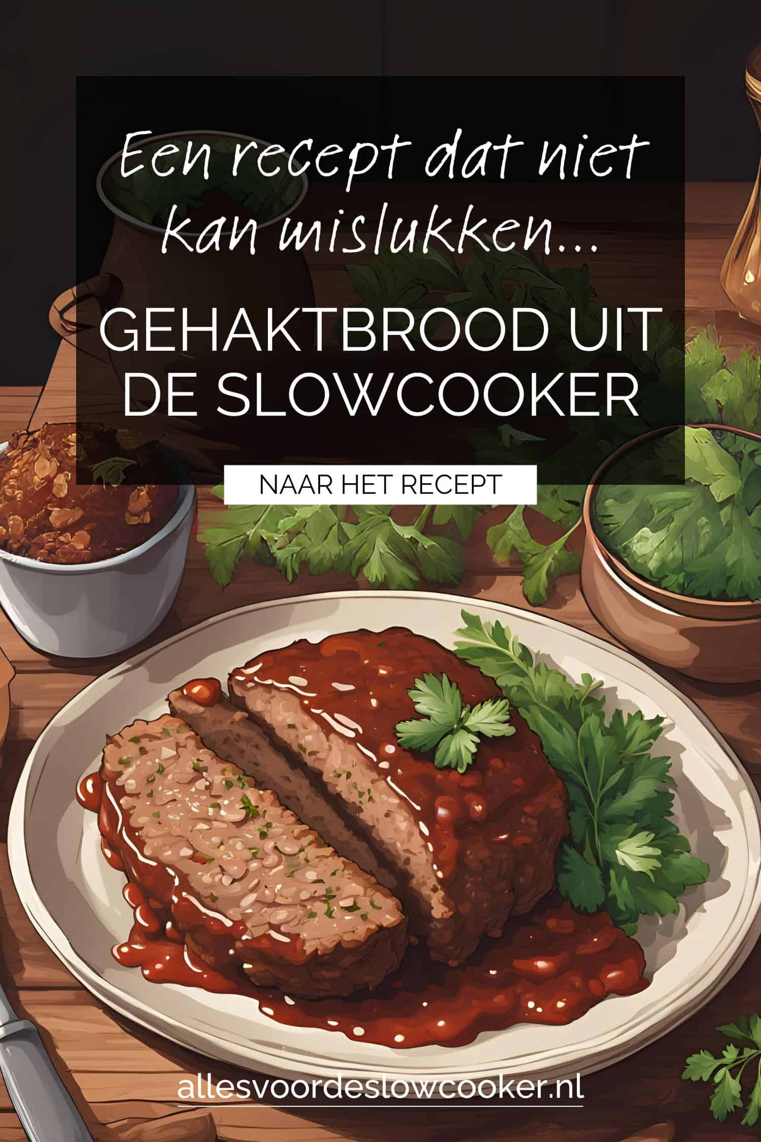 Gehaktbrood uit de slowcooker Pinterest