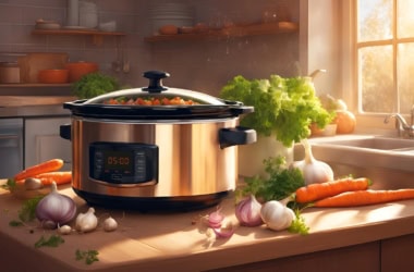 Groentebouillon van restjes maken in de slowcooker