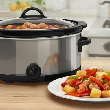 Zoetzure kip uit de slowcooker